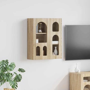 vidaXL Hangkast ELST Sonoma Eiken 59 x 20 x 71,5 cm Bewerkt, Verzenden, Nieuw