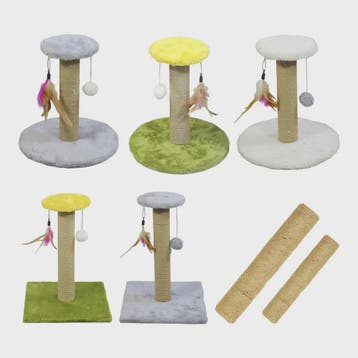 Kattenkrabpaal met Sisal Touw en Speeltjes - Beschermt uw Me, Dieren en Toebehoren, Verzenden, Nieuw