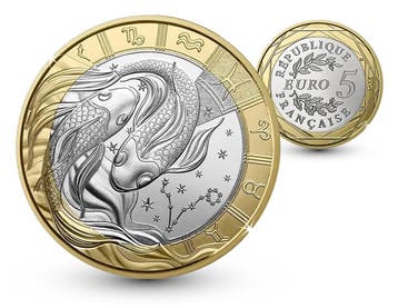 Astrologie collectie - 5 euro Vissen 2026 - Frankrijk, Verzenden