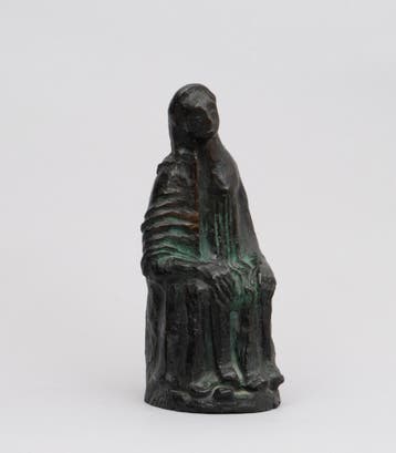 Sculptuur Aad de haas (1920-1972), Zittend figuur, Antiek en Kunst, Kunst | Beelden en Houtsnijwerken