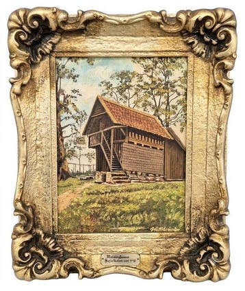 Duitse school (XX) - Meininghauser Haferkasten von 1712, Antiek en Kunst