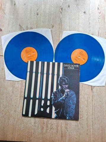 David Bowie - Stage - Double LP Blue Vinyl (1978 Dutch first, Nieuw in verpakking