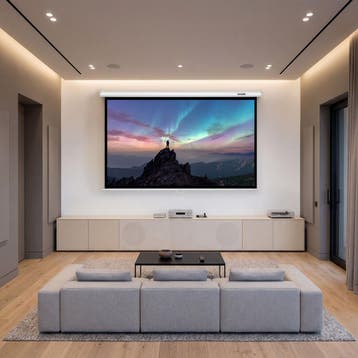 Beamerscherm Cinema, 16:9, 4K, HD, voor wand of plafond, Verzenden, Nieuw
