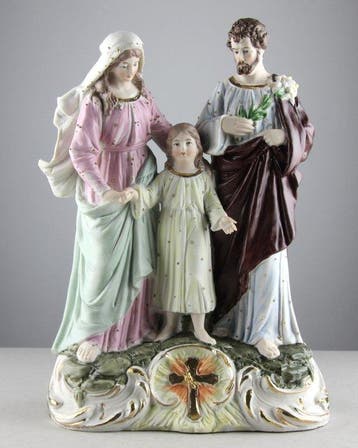 Beeld, The Holy Family - 30 cm - Biscuit porselein