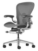 Herman Miller Aeron Remastered Graphite Polished, Verzenden, Zwart, Zo goed als nieuw, Bureaustoel