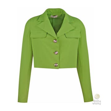 Verysimple • korte groene blazer • 34 (IT40), Kleding | Dames, Verzenden, Verysimple, Nieuw, Maat 34 (XS) of kleiner