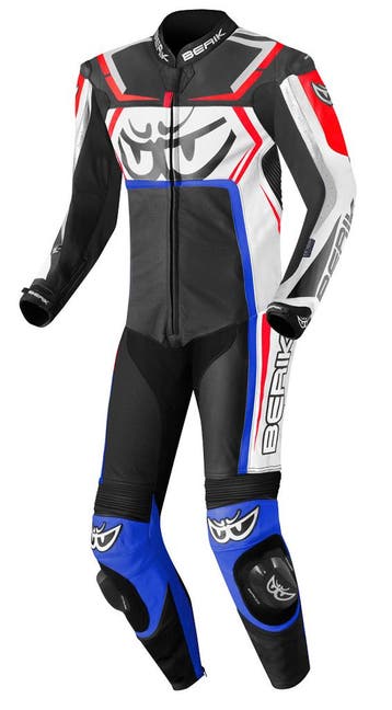 Berik Race-Tech Zwart Rood Blauw 1-Delig Motorpak, Nieuw met kaartje, Overall, Berik, Heren