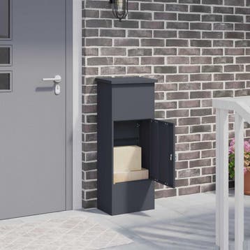 vidaXL Pakket inwerp box met slot Antraciet 44,5 x 29 x, Verzenden, Nieuw