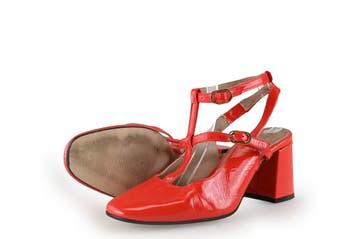 Lina Locchi Pumps in maat 39 Rood, Pumps, Lina Locchi, Verzenden, Zo goed als nieuw