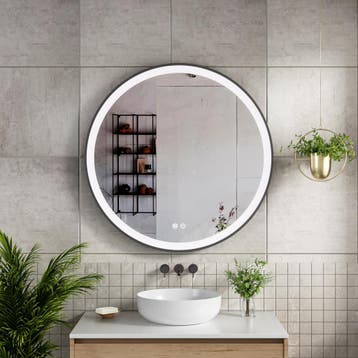 Badkamerspiegel met LED en verwarming - Rond - Ø80cm, Doe-het-zelf en Verbouw, Sanitair, Verzenden, Nieuw