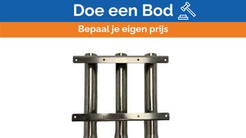 Bieden: Nautinox Marine Stainless Steel Fishing Rod Holder, Ophalen of Verzenden, Nieuw, Kabel of Apparatuur