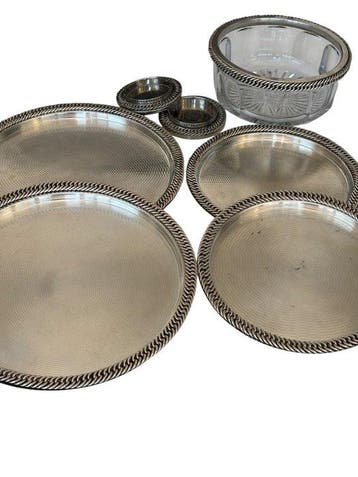 Hermès - Tafelservies (7) - Kristal - Rarissimo Set van 7