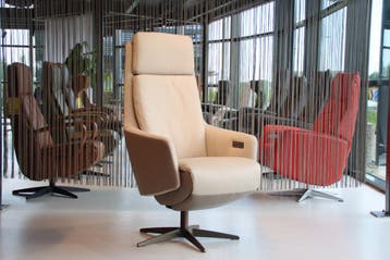 Gealux relaxfauteuil Twinz 8140 XL in Leer 3 motoren + accu, Huis en Inrichting, Fauteuils, Ophalen of Verzenden, Nieuw, Leer