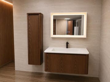 inova 100cm ceviz, Huis en Inrichting, Badkamer | Badkamermeubels, Ophalen, Nieuw