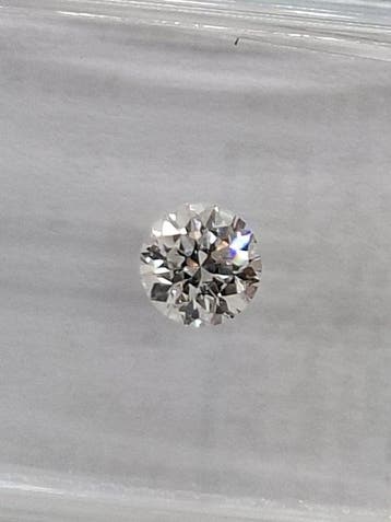 1 pcs Diamant (Natuurlijk) - 0.27 ct - Rond - F - VVS2 -, Nieuw