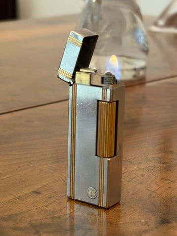 Dunhill - Aansteker - Verzilverd, Verguld, Verzamelen, Nieuw