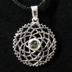 Zilver - Hanger - moldaviet - Sahasrara