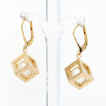 Oorbellen - 18 karaat Geel goud Parel, Sieraden, Tassen en Uiterlijk, Oorbellen, Nieuw