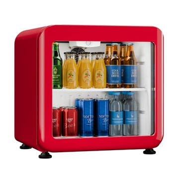 Audrey Evo 45L Drankkoelkast | Rood | JouwKlimaatkast, Zonder vriesvak, Refurbished, Ophalen of Verzenden, Minder dan 75 liter
