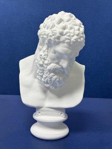 sculptuur, Bust sculpture of Hercules - 16 cm - Gipsen