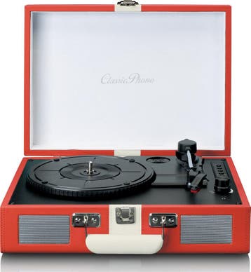 Retro Platenspeler - Vinyl Koffer met Bluetooth - Auto-stop, Verzenden, Zo goed als nieuw