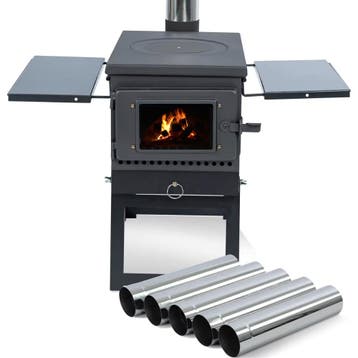 ASH - Outdoor Stove - Camping Houtkachel -  met Grill, Verzenden, Nieuw