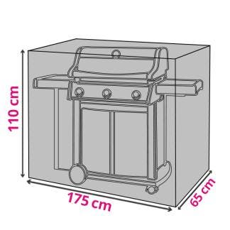 BBQ hoes | Rechthoekig | Perel | 175 x 65 x 110 cm, Verzenden, Nieuw