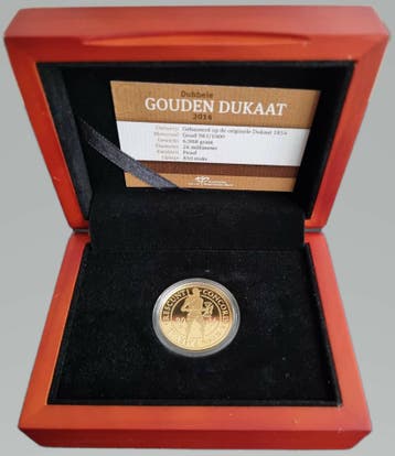 Dubbele Gouden Dukaat 2014 (850 oplage), Verzenden, Munten