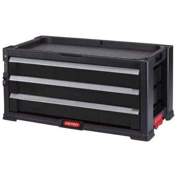 KETER gereedschapset met 3 laden - 59 x 29 x 26 cm, Verzenden, Nieuw