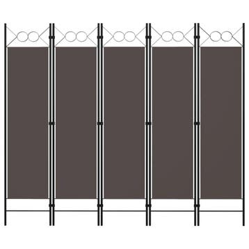 vidaXL Kamerscherm met 5 panelen 200x180 cm antraciet, Verzenden, Nieuw