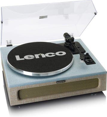 Lenco Platenspeler met Bluetooth - Vier ingebouwde Speakers, Verzenden, Zo goed als nieuw