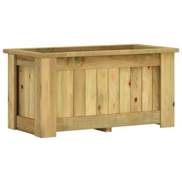 vidaXL Plantenbak verhoogd 100x50x50 cm geïmpregneerd, Tuin en Terras, Bloembakken en Plantenbakken, 100 cm of meer, Verzenden