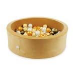 Ronde ballenbak soft velvet 90 cm met 200 ballen naar keu..., Ophalen of Verzenden, Nieuw