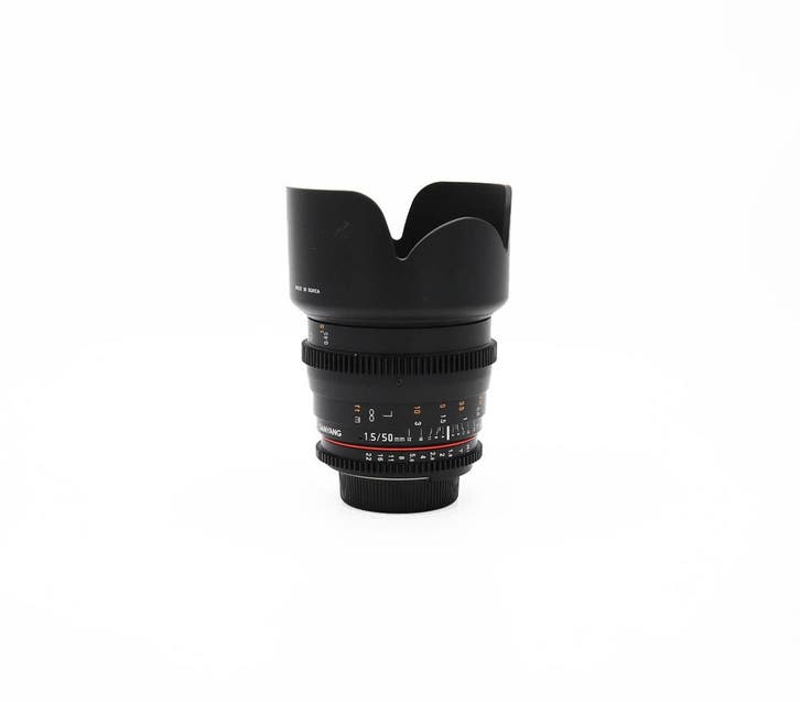 Samyang T1.5/50mm AS UMC Cine lens Nikon (occ_2130), Audio, Tv en Foto, Fotografie | Lenzen en Objectieven, Gebruikt, Ophalen of Verzenden