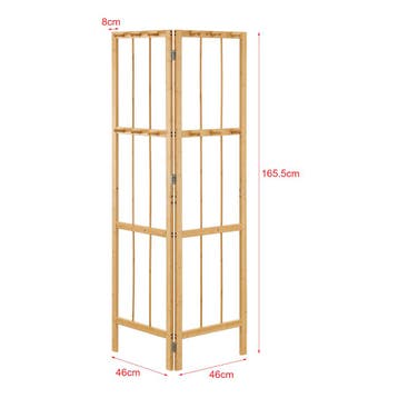 Wandkapstok Hyllestad opvouwbaar 165,5x90x8 cm bamboe [en.ca, Huis en Inrichting, Verzenden, Nieuw