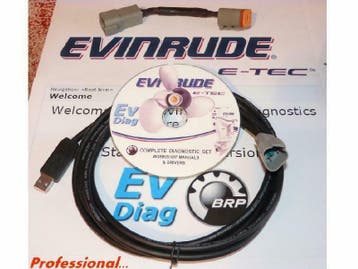 USB Evinrude e-tec diagnose kabel set met bootstrap kabel  N, Watersport en Boten, Ophalen of Verzenden, Nieuw, Gereedschap