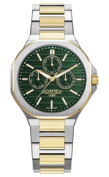 Roamer Spirit of Time 995989 47 75 20 horloge 42 mm, Sieraden, Tassen en Uiterlijk, Horloges | Heren, Overige merken, Staal, Verzenden