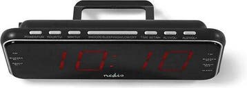 Nedis Wekkerradio - Digitale Wekker - AM / FM - Snoozefuncti, Verzenden, Zo goed als nieuw
