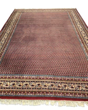 Groot Perzisch tapijt Mir 350x250 wollen vloerkleed, Groot perisch tapijt wollen vloerkleed mir handgeknoopt, Bruin, 200 cm of meer