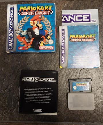 Mario Kart Super Circuit (Gameboy Advance tweedehands game), Ophalen of Verzenden, Zo goed als nieuw