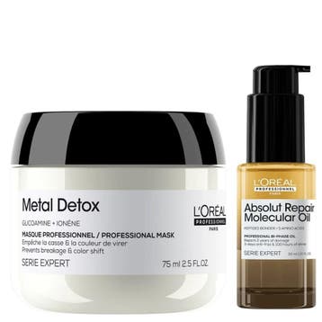 LOréal Professionnel Metal Detox Mask + Absolut Repair, Ophalen of Verzenden, Nieuw, Haarverzorger of -hersteller