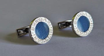 Bvlgari - Manchetknopen Zilver