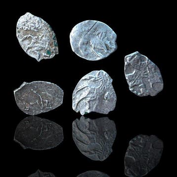 Rusland. 1 Kopek Plata, Pedro I el Grande, 1682-1725 (Zonder