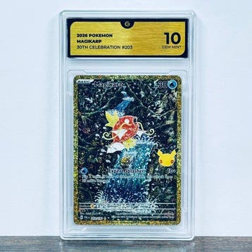 Pokémon Graded card - Magikarp 203 - 30th Anniversary –, Nieuw