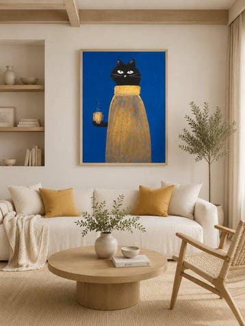 Tetiana Zaitseva - Acrylic Painting XL Cold Evening