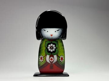 Studio Habrat - Beeldje - Kokeshi Doll - fusie, Antiek en Kunst, Antiek | Glas en Kristal