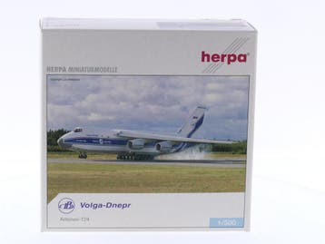 Schaal 1:500 Herpa 510776 Volga-Dnepr Antonov An-124 Reg...., Ophalen of Verzenden, Zo goed als nieuw