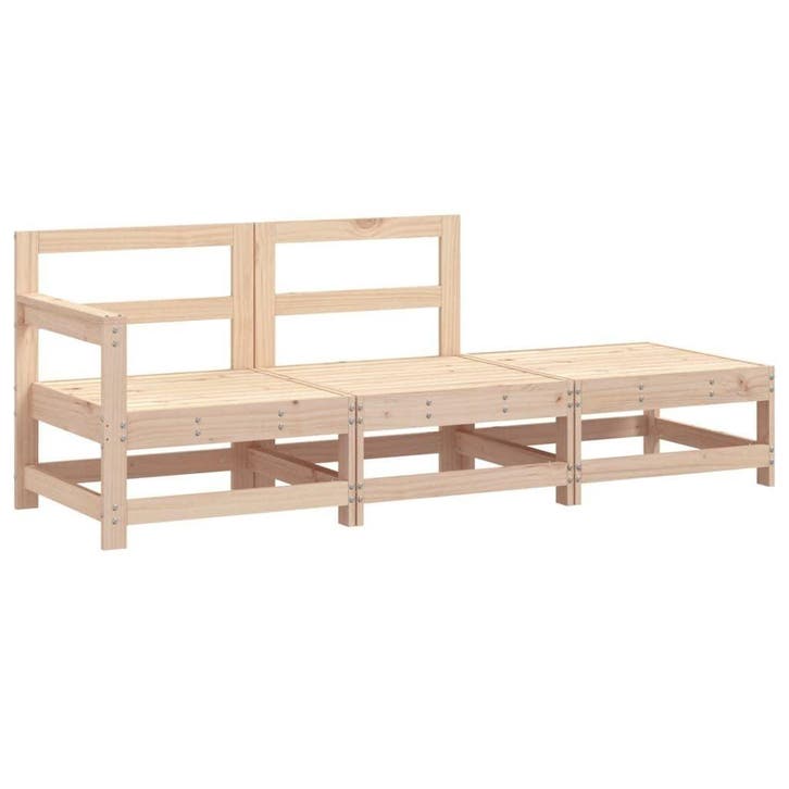 Loungeset massief grenenhout | Retourdeal 35% Korting, Tuin en Terras, Tuinsets en Loungesets, Bank, Nieuw, Hout, Loungeset, Meer dan 8 zitplaatsen