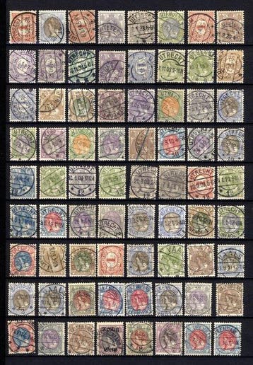 Nederland 1899 - Collectie van 150+ vnl. Bontkraagzegels met, Gestempeld