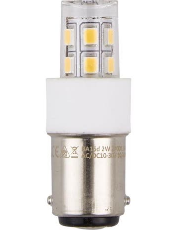 SPL LED buislamp laagvolt Ba15d 10V-30V 2W 200lm 3000K Ni..., Huis en Inrichting, Ophalen of Verzenden, Nieuw